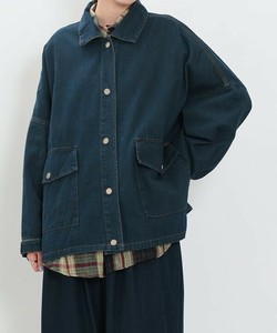 【2025秋冬新作】ビッグでにシャツJK ビッグシルエット薄手デニムシャツジャケット