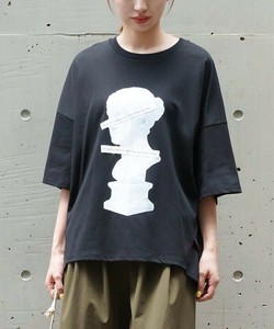 【2025春夏新作】LifeisTシャツ ヴィーナス風プリント半袖タックTシャツ 1号