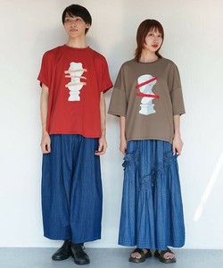 【2025春夏新作】TheBestTシャツ 彫刻プリントゆったりシルエットTシャツ 1号