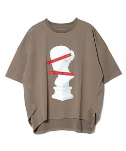 【2025春夏新作】LifeisTシャツ ヴィーナス風プリント半袖タックTシャツ 3号