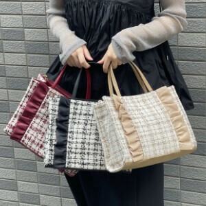Handbag Frill bag Mini-tote Square [2025 NEW]