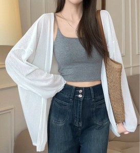 カーディガン 長袖 ゆったり 春秋 無地 快適 レディース ファッション  MBQ2883