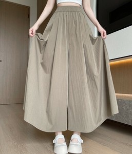 ワイドパンツ カジュアル 糸氷 無地  ゆったり 快適 レディース ファッション   MBQ2906