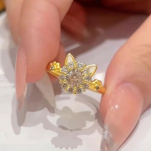 猫　リング 指輪　 リング フリーサイズ　シルバー925メッキ S925 リング　シルバー925 リング