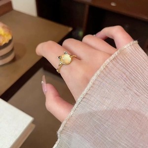 猫　リング 指輪　 リング フリーサイズ　シルバー925メッキ S925 リング　シルバー925 リング