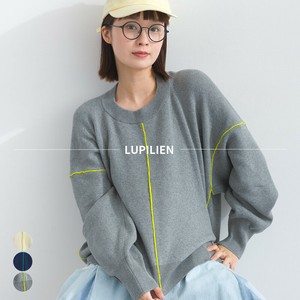 ●去年も完売！大人気！スウェットライク天竺編み コクーン ニット プルオーバー【2025年秋冬新作】