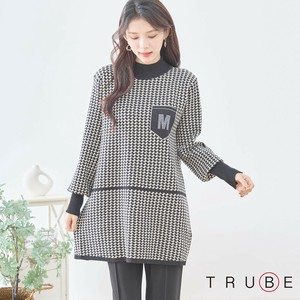 T-shirt Design Tunic Houndstooth Pattern Pocket [2025 NEW]