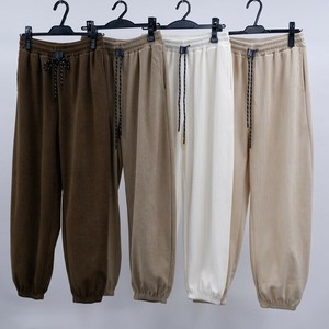 売筋 メンズ あったか細コーディロイ 裾ゴム バレルパンツ バルーンパンツ コーディロイパンツ  パンツ