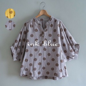 Button Shirt/Blouse Double Gauze Cotton