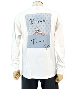 【ユニセックス】ソフトコットン天竺  イラスト柄プリントロンTEE