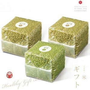 日本茶ノ米 緑茶1個＆焙じ茶2個「3個入り」お茶ごはん 国産/お茶/ギフト