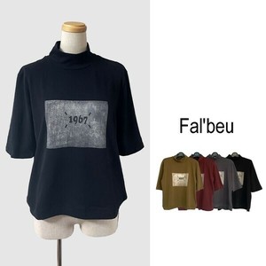 【新作】ロゴハイネックトップス　コットン　4色展開