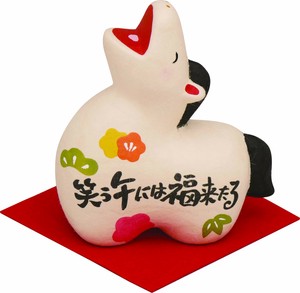【干支】【午】【開運】【置物】ちぎり和紙 笑う午には福来たる