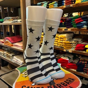 Crew Socks Star black Socks Men's