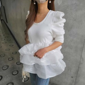Tシャツ 半袖 ラウンドネック 夏 無地 快適 レディース ファッション  MBQ2930