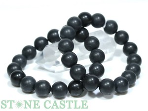 ☆高品質☆【ブレスレット】北海道産ブラックシリカ (約14mm) 【天然石 パワーストーン】