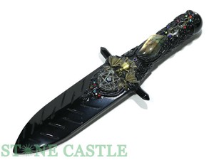 ☆一点物☆【開運＆風水アイテム】ヒーリングナイフ オブシディアン No.35 ★特価★ 【パワーストーン】