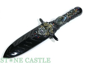 ☆一点物☆【開運＆風水アイテム】ヒーリングナイフ オブシディアン No.36 ★特価★ 【パワーストーン】