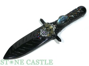 ☆一点物☆【開運＆風水アイテム】ヒーリングナイフ オブシディアン No.40 ★特価★ 【パワーストーン】