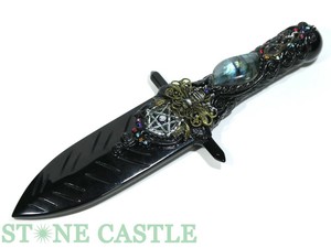 ☆一点物☆【開運＆風水アイテム】ヒーリングナイフ オブシディアン No.44 ★特価★ 【パワーストーン】