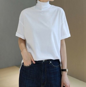 Tシャツ ハーフネック 半袖 無地 快適 レディース ファッション MBQ2937