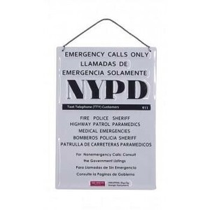 （取り寄せ品）ﾏｰｷｭﾘｰﾒﾀﾙｻｲﾝ NYPD