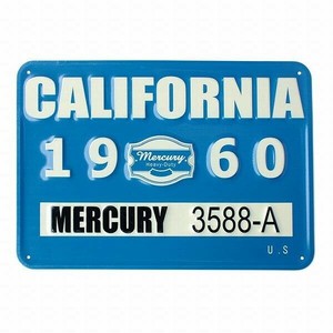 （取り寄せ品）ﾏｰｷｭﾘｰ ﾒﾀﾙｻｲﾝ CALIFORNIA