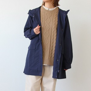 ［2025秋冬新作］撥水加工　ミディ丈マウンテンパーカー　長袖　マンパ　ジャケット