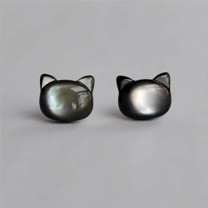 猫　ピアス S925ポスト　ピアス K18　ピアス アレルギー K18 ピアス　シルバー925 ピアス　韓国