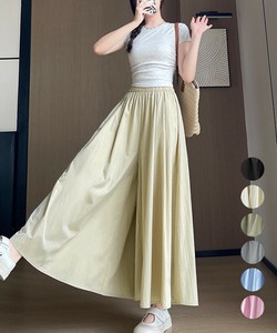 国内即納 ワイドパンツ 冷感キュロットパンツ春夏秋