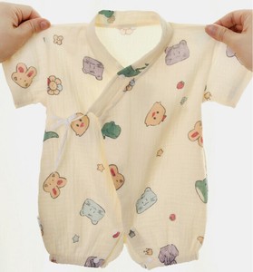 パジャマ 半袖 薄手 花柄 夏 快適 乳幼児   MBQ2952