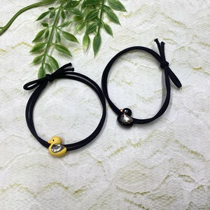 ヘアアクセサリー　ヘアゴム　ヒヨコ　ひよこ　イエロー　ブラック