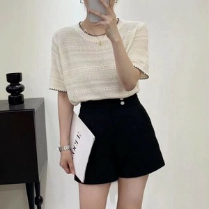Tシャツ 半袖 ラウンドネック 薄手 無地 ゆったり 快適 レディース ファッション  MBQ2965