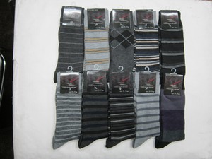 紳士綿混柄ソックス(こみこみ）