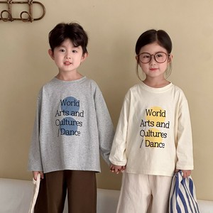 韓国スタイル 2色8サイズ シャツ プリント 長袖 秋 春