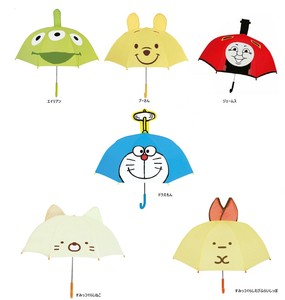 キャラクター 耳付き傘 キッズアンブレラ 子供傘 キッズ傘 長傘 雨具 サンリオ ディズニー ドラえもん