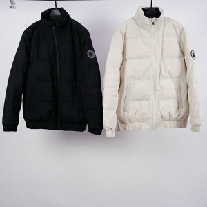予約 腕ワッペン付 ダウンアウター ダウン80％ ダウン アウター ダウンジャケット ダウンコート  ブルゾン