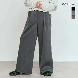 【イージーケア】パンツ《リンクルフリーツイルスラックスパンツ 全3色 2サイズ》