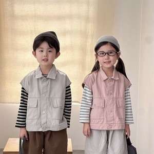 韓国スタイル 2色8サイズ ベスト 無地 カジュアル 秋 春