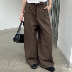 u28915レディース ボトムス ロング丈 ワイドパンツ  5色 カジュアル 韓国風 2025夏秋新作