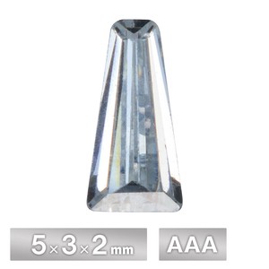 キュービックジルコニア テーパー 5×3×2mm AAA ホワイト 50個 パーツ ハンドメイド