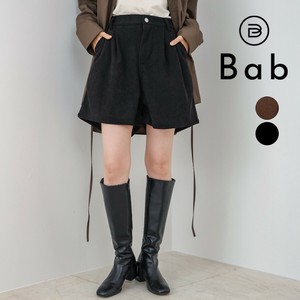 【予約販売】コーデュロイショートパンツ◇柔らかくしっとりとした触り【9月19日頃出荷予定】2025秋冬新作