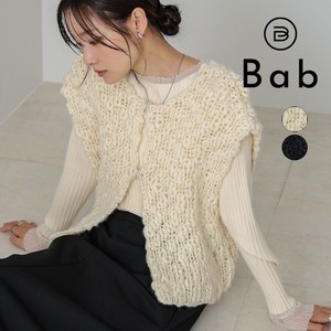 【予約販売】ハンドニットベスト◇立体感のある太めのウール混の糸【10月24日頃出荷予定】2025秋冬新作
