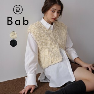 【予約販売】ハンドニットベスト◇立体感のある太めのウール混の糸【10月24日頃出荷予定】2025秋冬新作