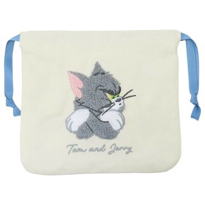 【巾着袋】トムとジェリー サガラ刺繍巾着ポーチ きんちゃくポーチ TM