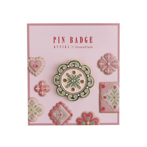【KUNIKA×GreenFlash】ピンバッジ（pink）