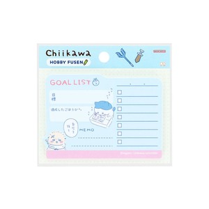 【付箋】ちいかわ HOBBY FUSEN ホビー付箋 ゴールリスト
