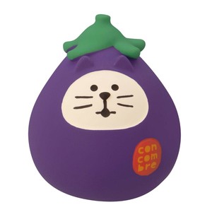 【マスコット】おやさい猫だるま なす