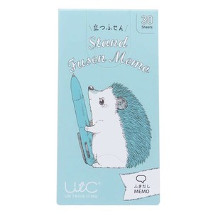 【付箋】立つふせん 作家のハリネズミ ふきだし