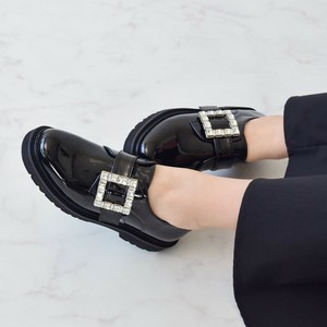 2025秋冬新作【 Bridget Birkin 】スクエアサイドビジューローファー